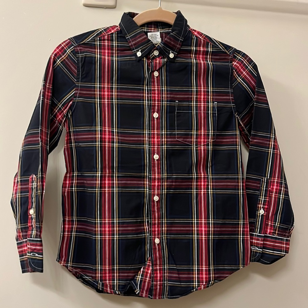 Crewcuts Tartan button down dress shirt